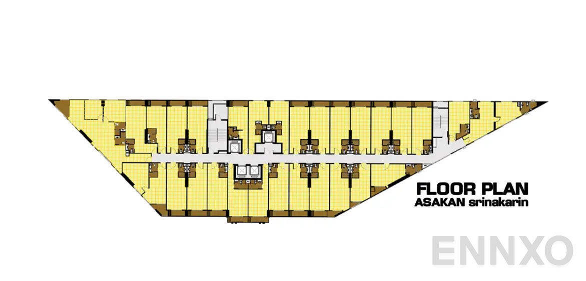 แปลนชั้น 2 - 36 ของโครงการ อัสสกาญจน์เพลส ศรีนครินทร์