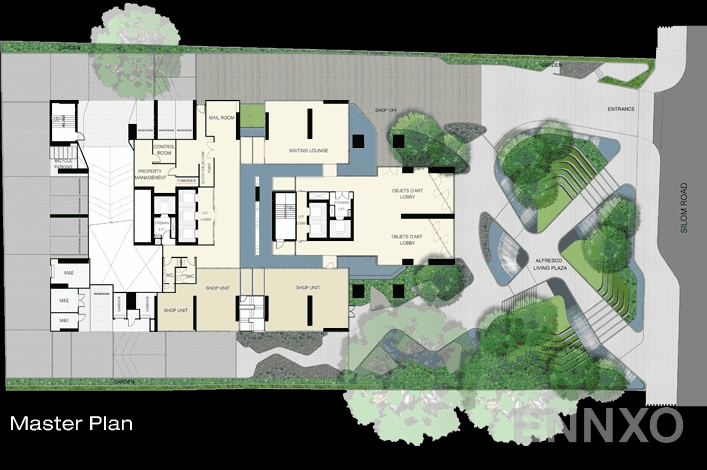 แปลนชั้น Master Plan ของโครงการ แอชตัน สีลม