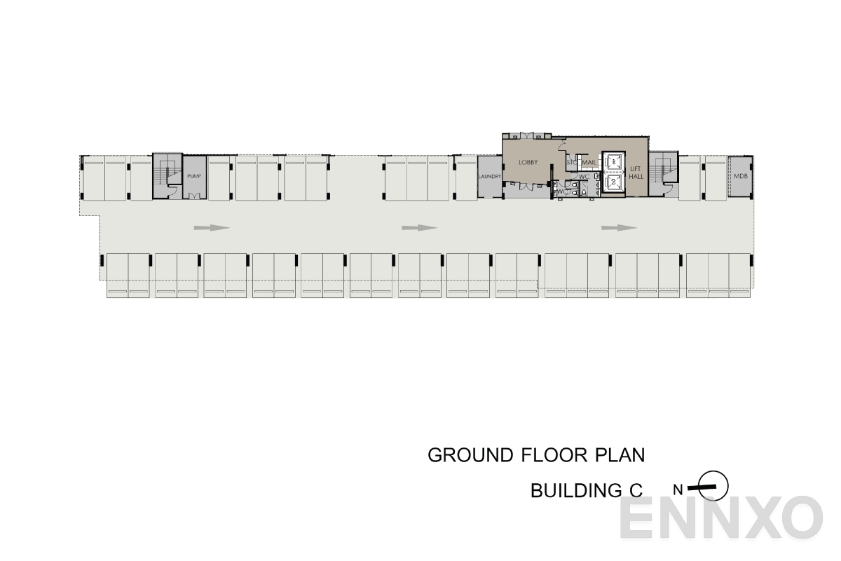แปลนชั้น Ground-floorplan ของโครงการ แอสปาย อโศก - รัชดา