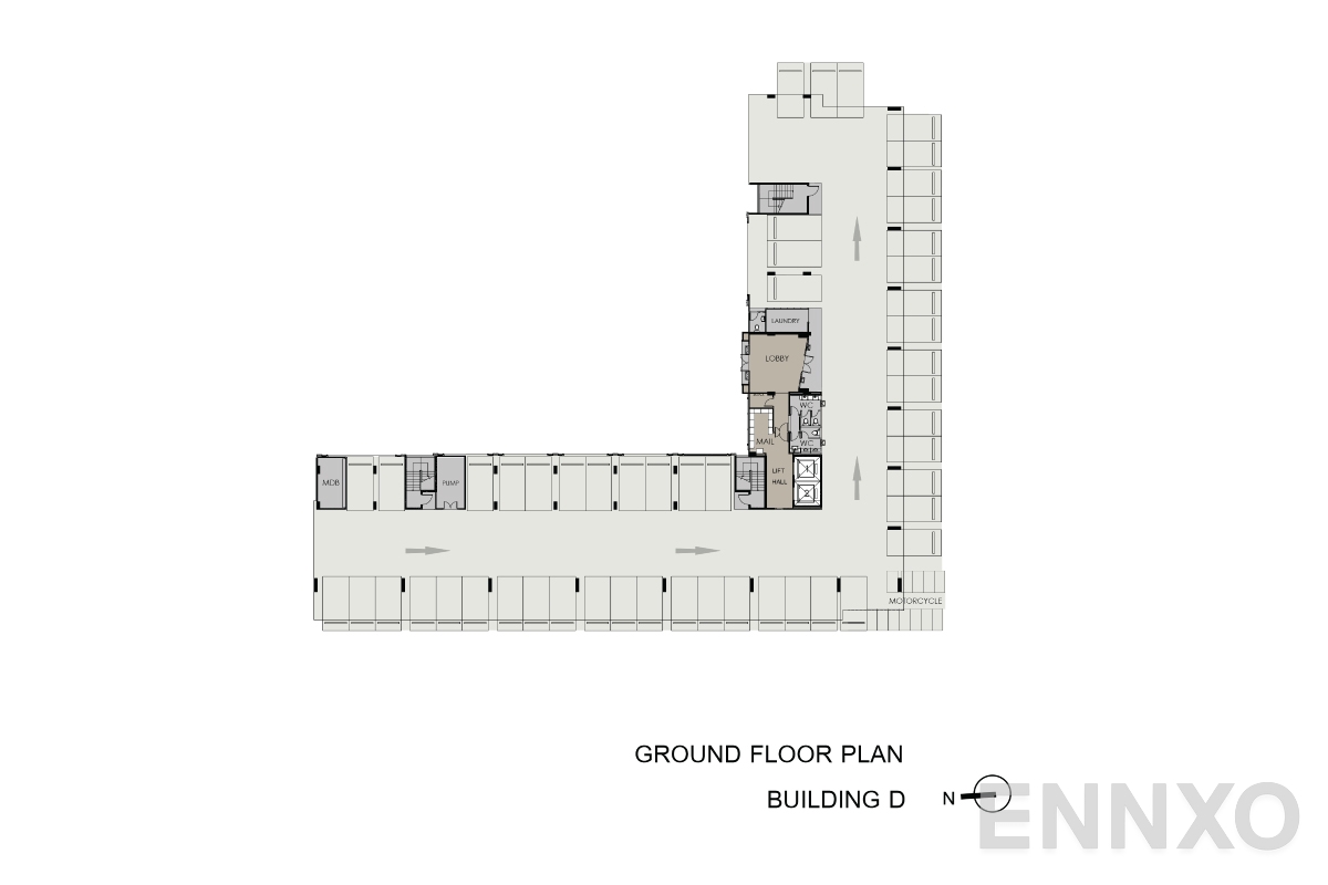 แปลนชั้น Ground-floorplan ของโครงการ แอสปาย อโศก - รัชดา