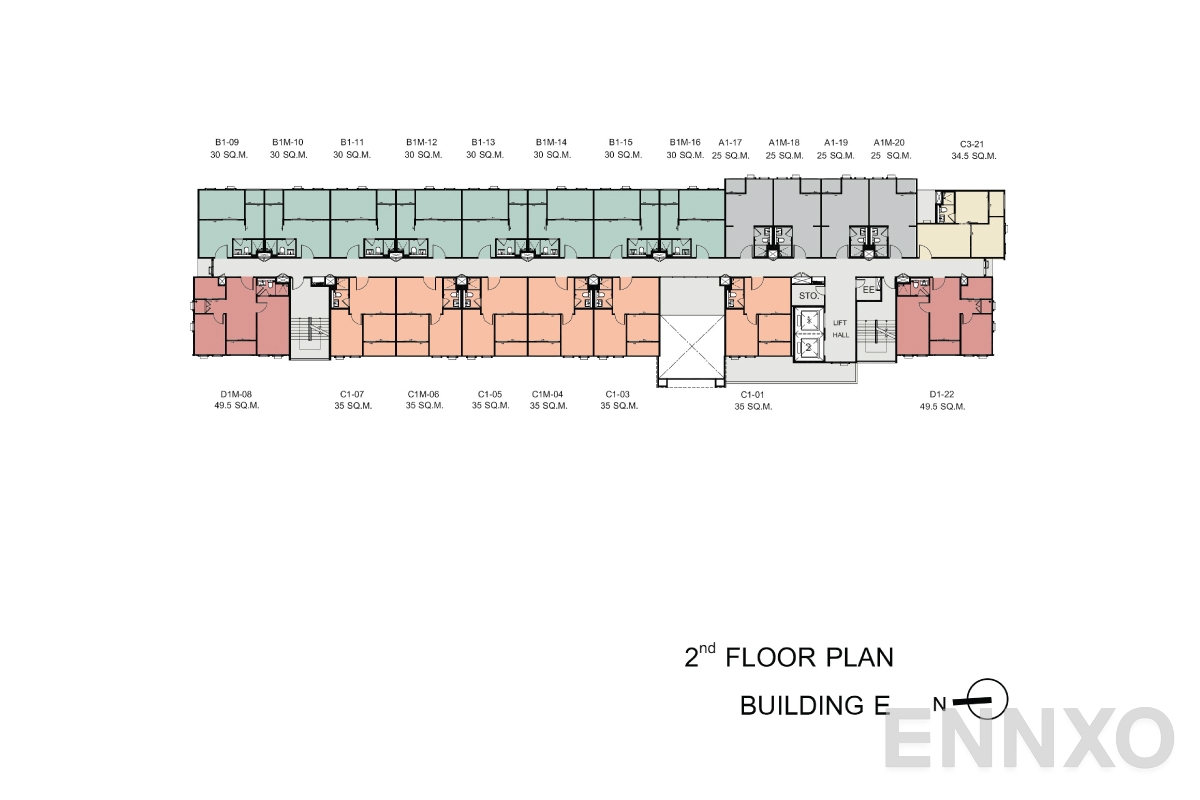 แปลนชั้น 2nd-floorplan ของโครงการ แอสปาย อโศก - รัชดา
