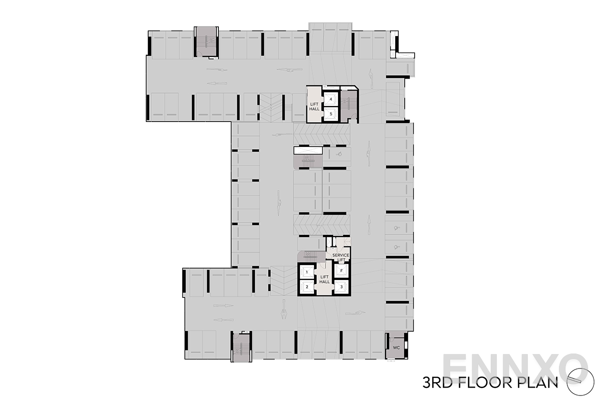 แปลนชั้น 3rd Floor ของโครงการ Aspire Sukhumvit - Rama 4