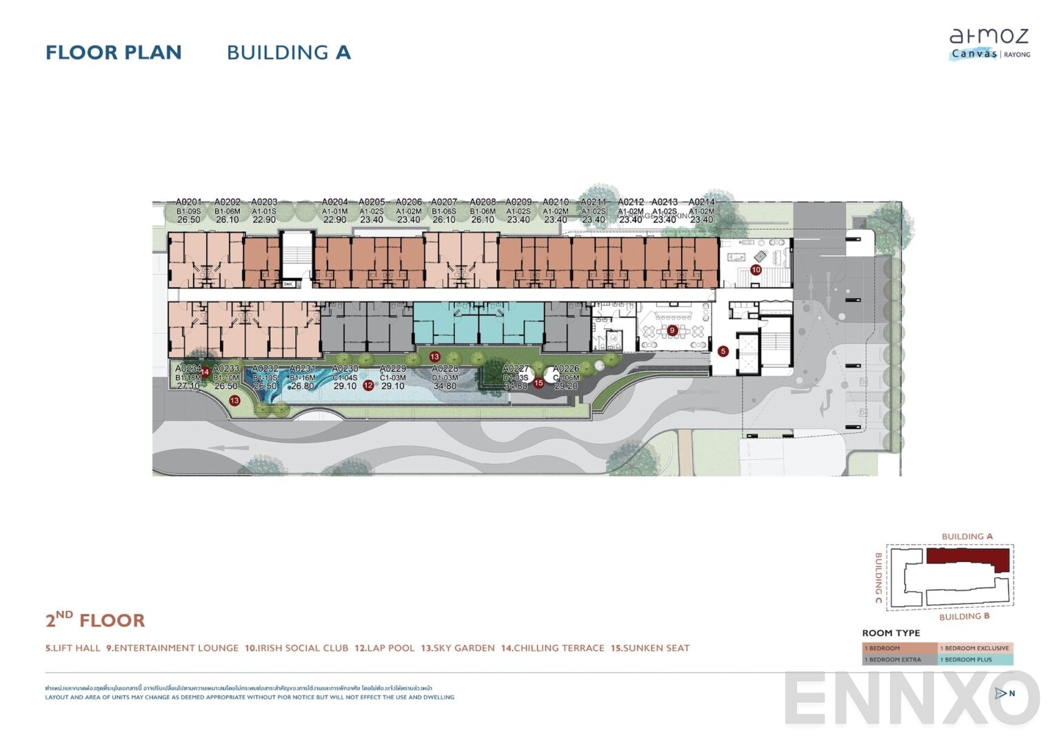 แปลนชั้น 2nd Floor ของโครงการ Atmoz Canvas Rayong