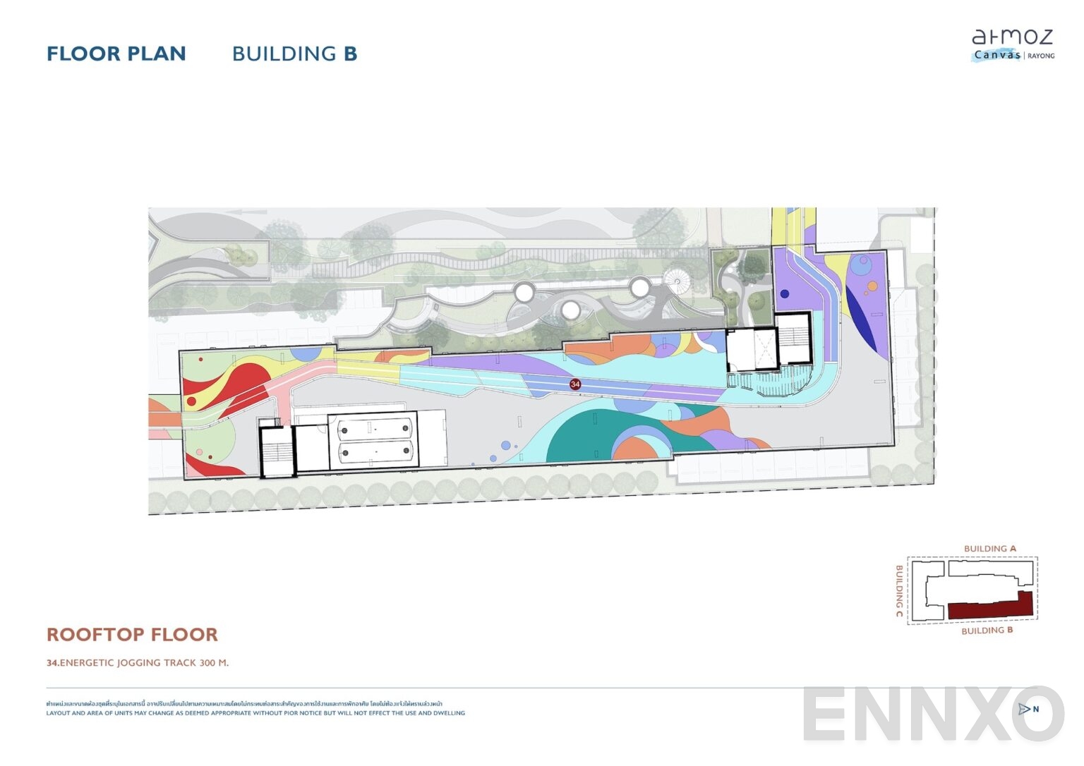 แปลนชั้น 9th Floor ของโครงการ Atmoz Canvas Rayong
