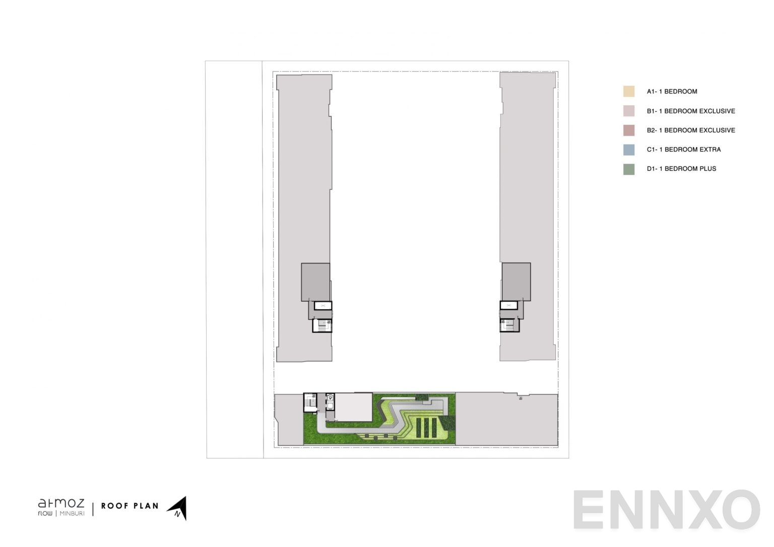 แปลนชั้น Rooftop ของโครงการ Atmoz Flow Minburi