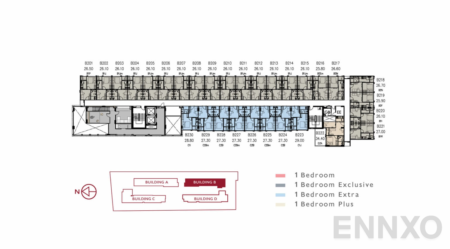แปลนชั้น 2nd Floor ของโครงการ แอทโมซ คาแนล รังสิต