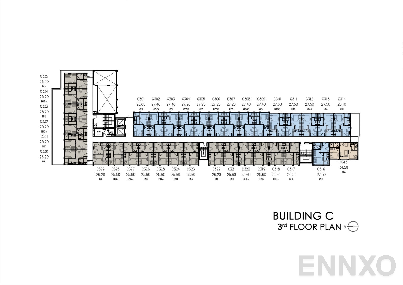 แปลนชั้น 3rd Floor ของโครงการ แอทโมซ คาแนล รังสิต