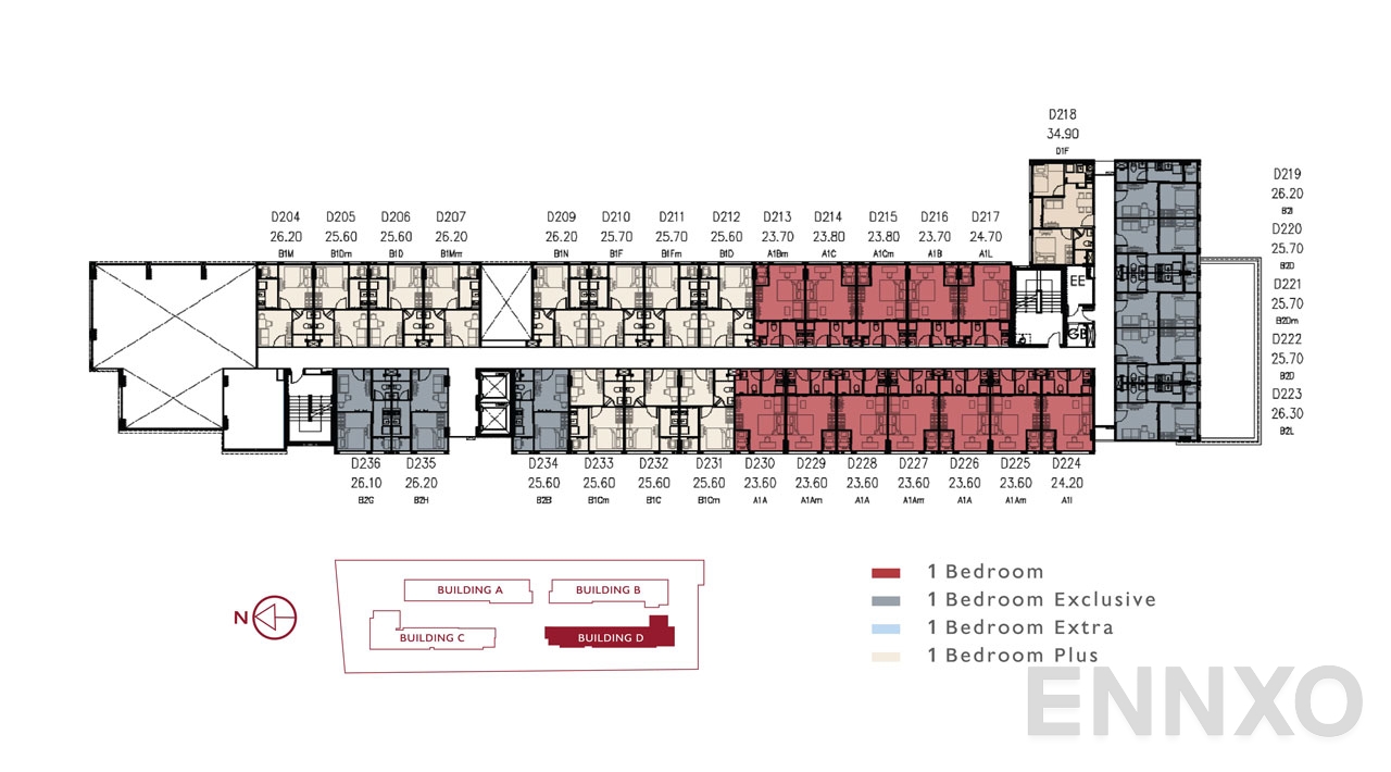 แปลนชั้น 2nd Floor ของโครงการ แอทโมซ คาแนล รังสิต