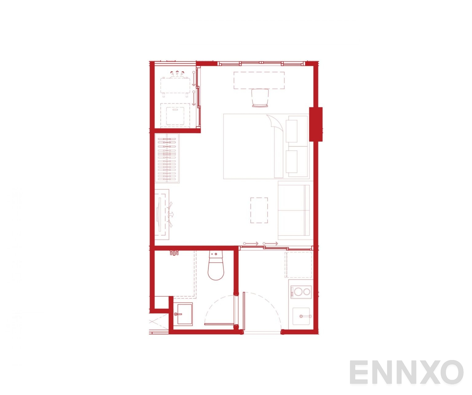 รูปแปลนห้อง A1Gm ของโครงการ แอทโมซ คาแนล รังสิต