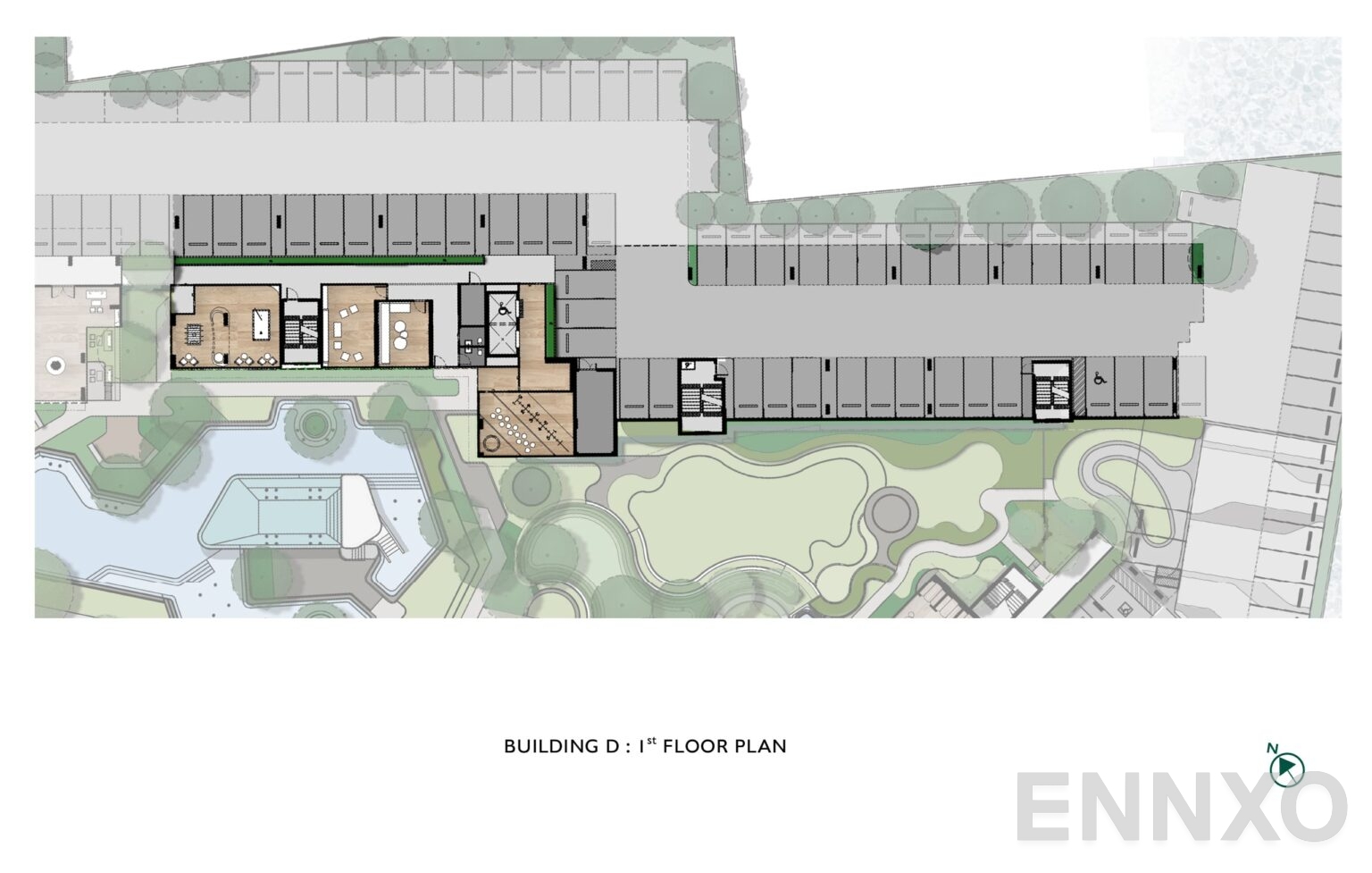 แปลนชั้น 1st Floor ของโครงการ แอทโมซ โอเอซิส อ่อนนุช
