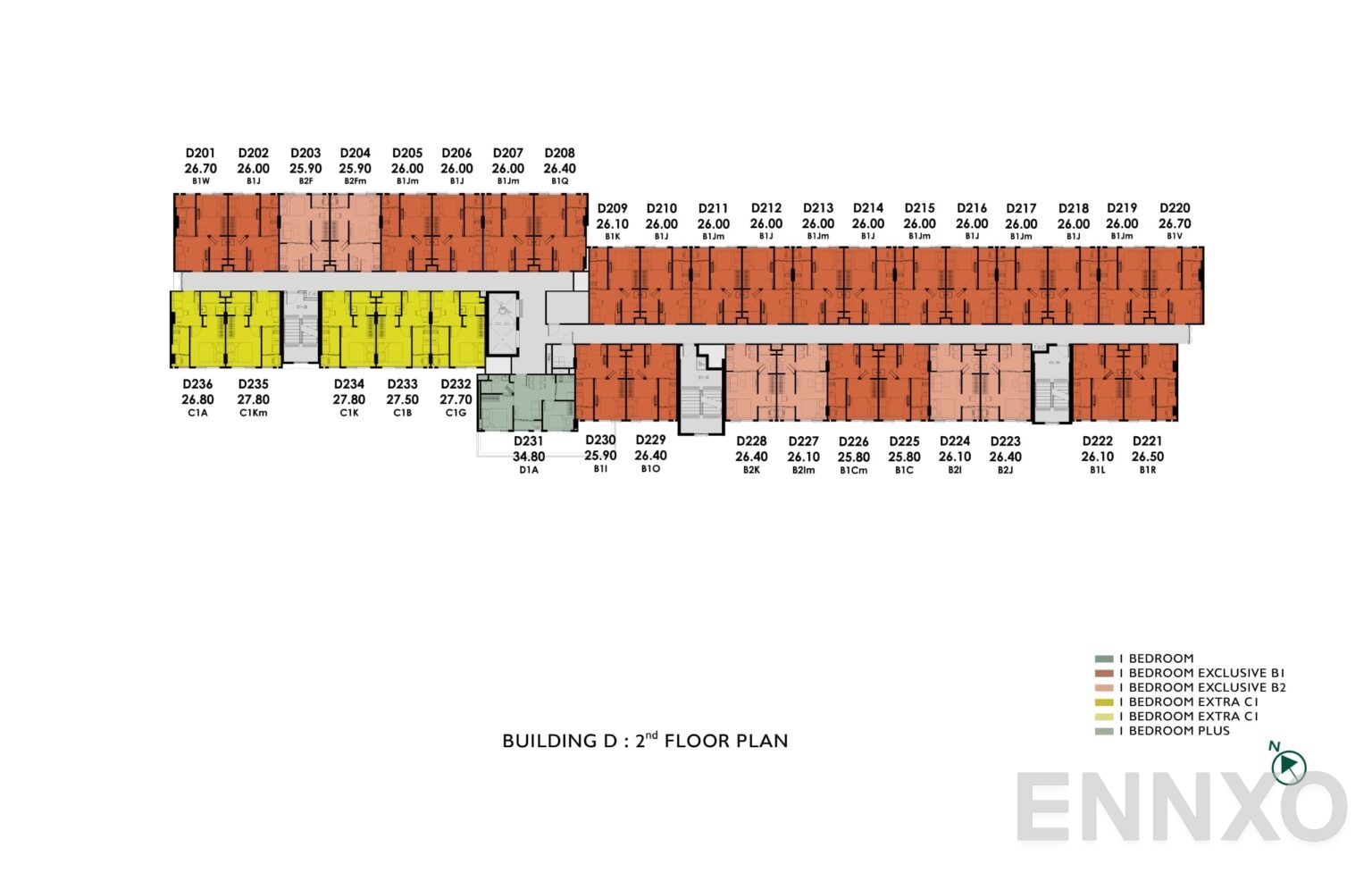 แปลนชั้น 2nd Floor ของโครงการ แอทโมซ โอเอซิส อ่อนนุช
