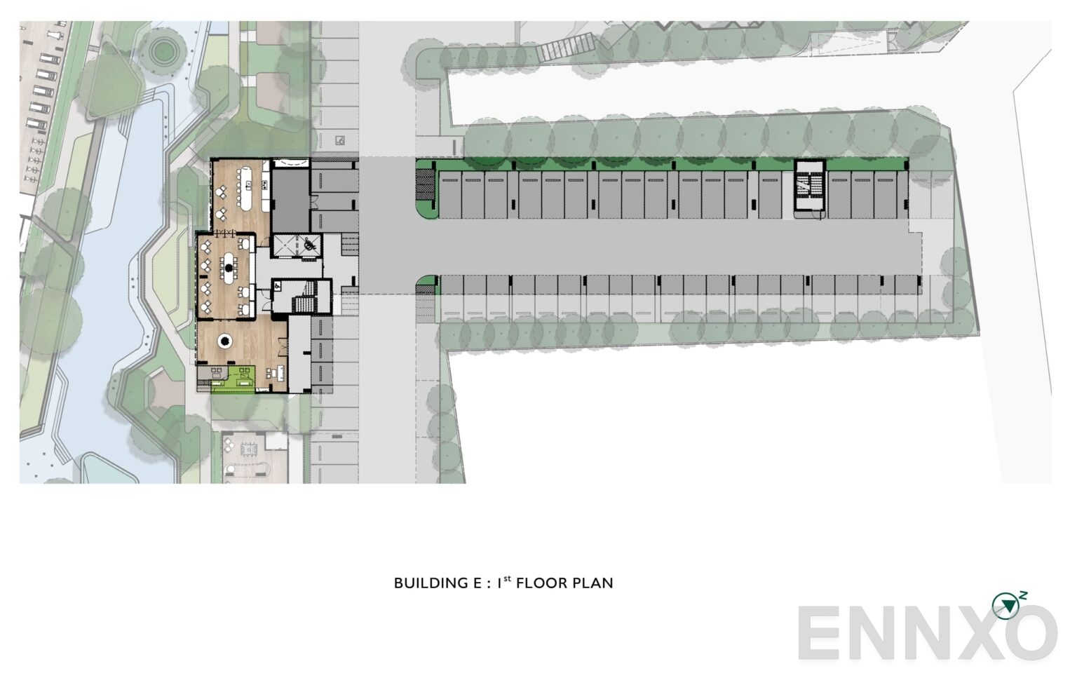 แปลนชั้น 1st Floor ของโครงการ แอทโมซ โอเอซิส อ่อนนุช