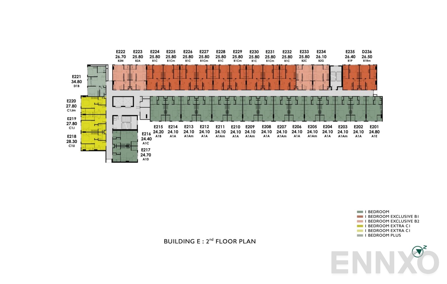 แปลนชั้น 2nd Floor ของโครงการ แอทโมซ โอเอซิส อ่อนนุช