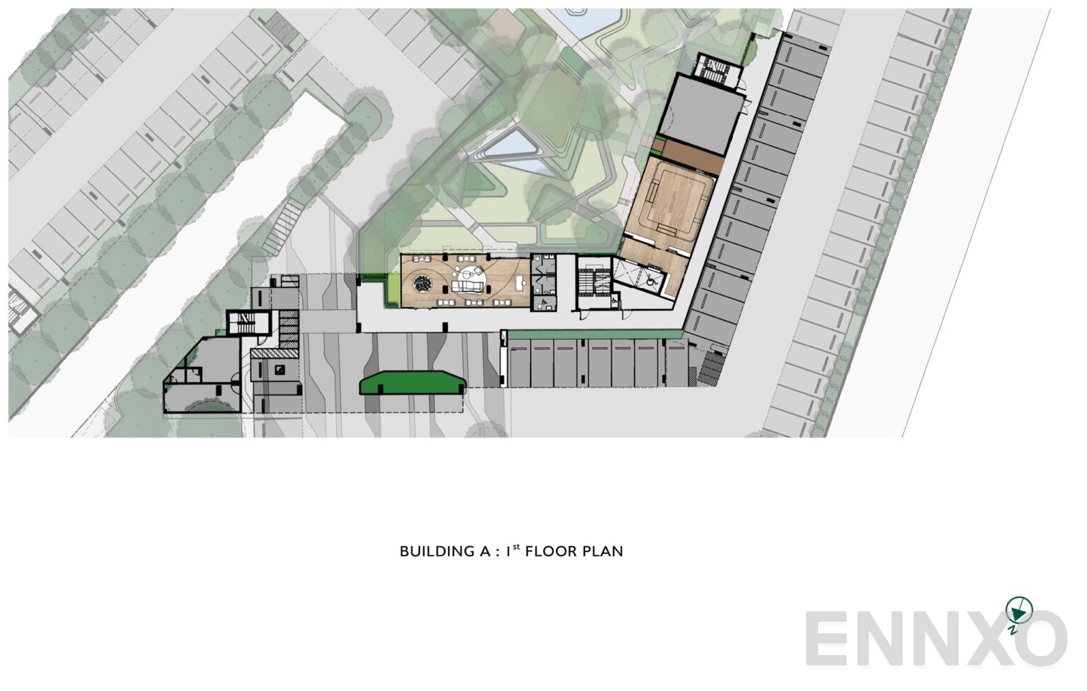 แปลนชั้น 1st Floor ของโครงการ แอทโมซ โอเอซิส อ่อนนุช