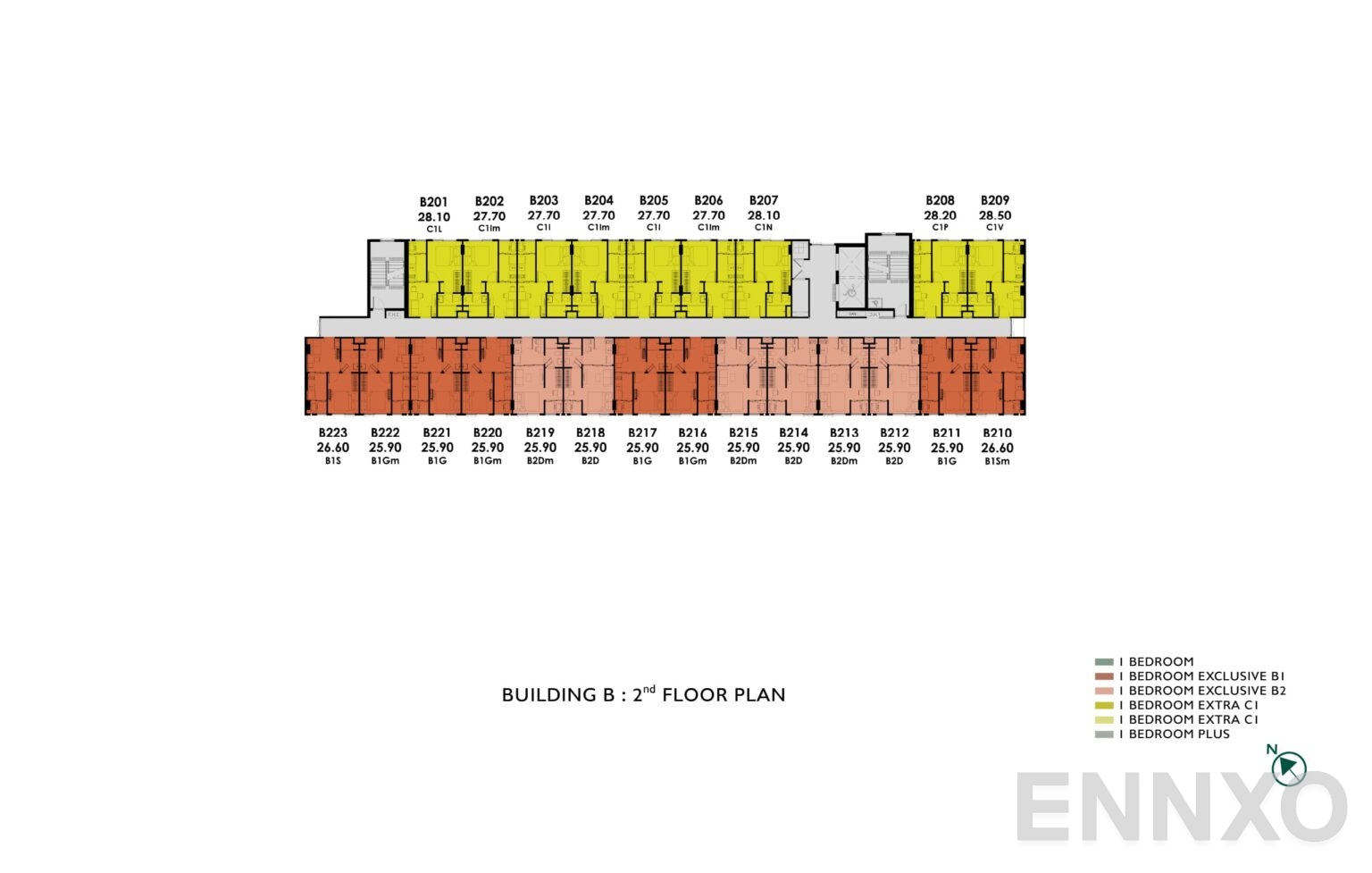 แปลนชั้น 2nd Floor ของโครงการ แอทโมซ โอเอซิส อ่อนนุช