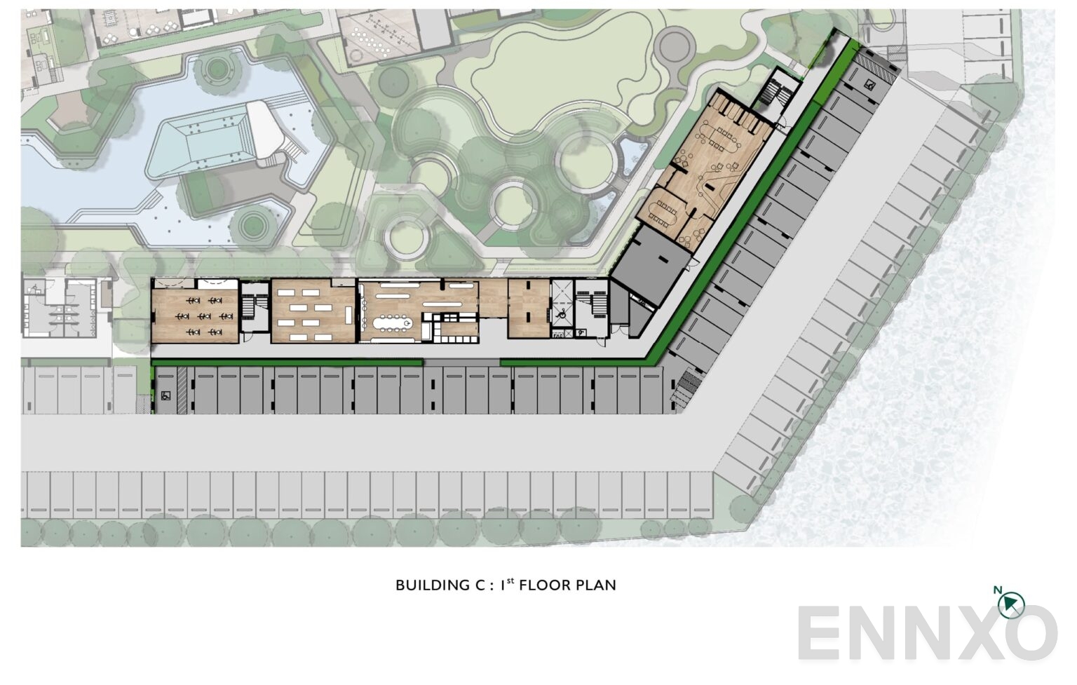 แปลนชั้น 1st Floor ของโครงการ แอทโมซ โอเอซิส อ่อนนุช