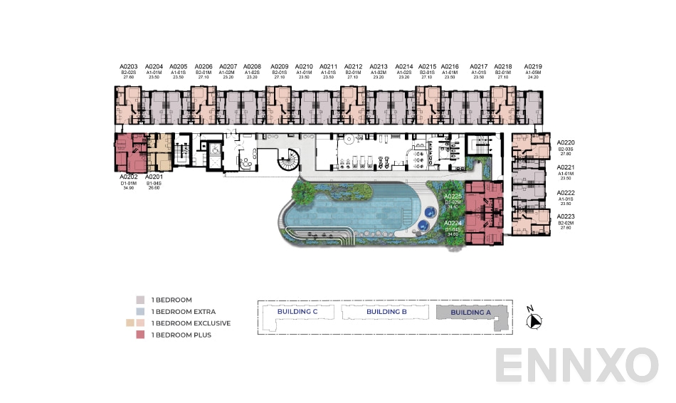 แปลนชั้น 2nd Floor ของโครงการ Atmoz Season Ladkrabang