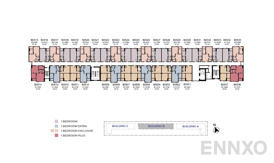 แปลนชั้น 5th Floor ของโครงการ Atmoz Season Ladkrabang