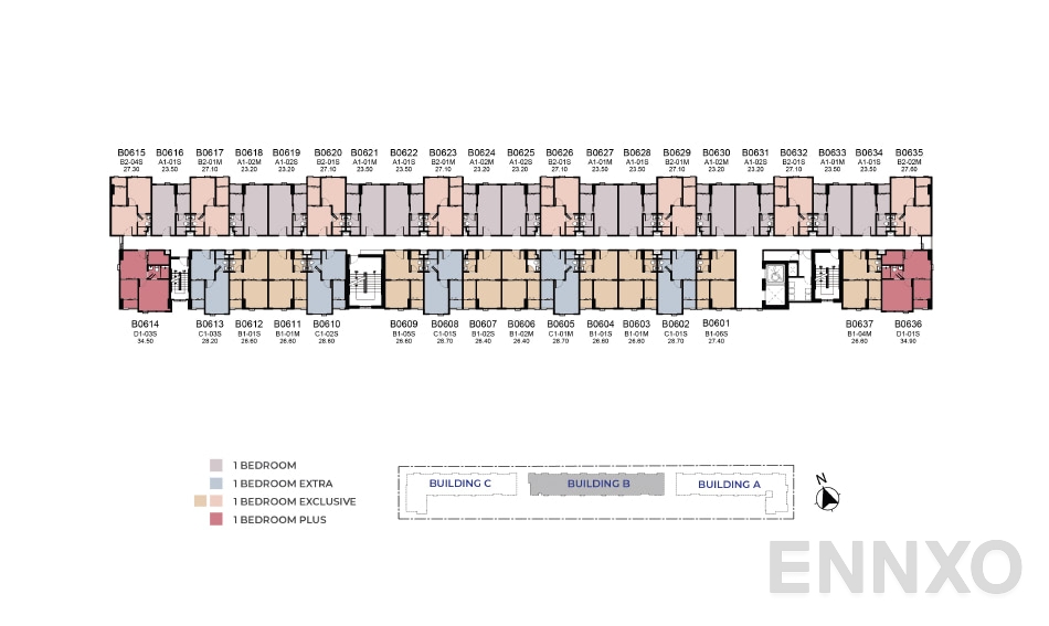 แปลนชั้น 6th Floor ของโครงการ Atmoz Season Ladkrabang