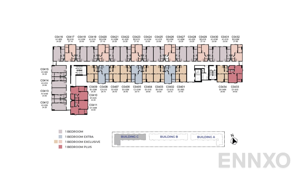 แปลนชั้น 4th Floor ของโครงการ Atmoz Season Ladkrabang