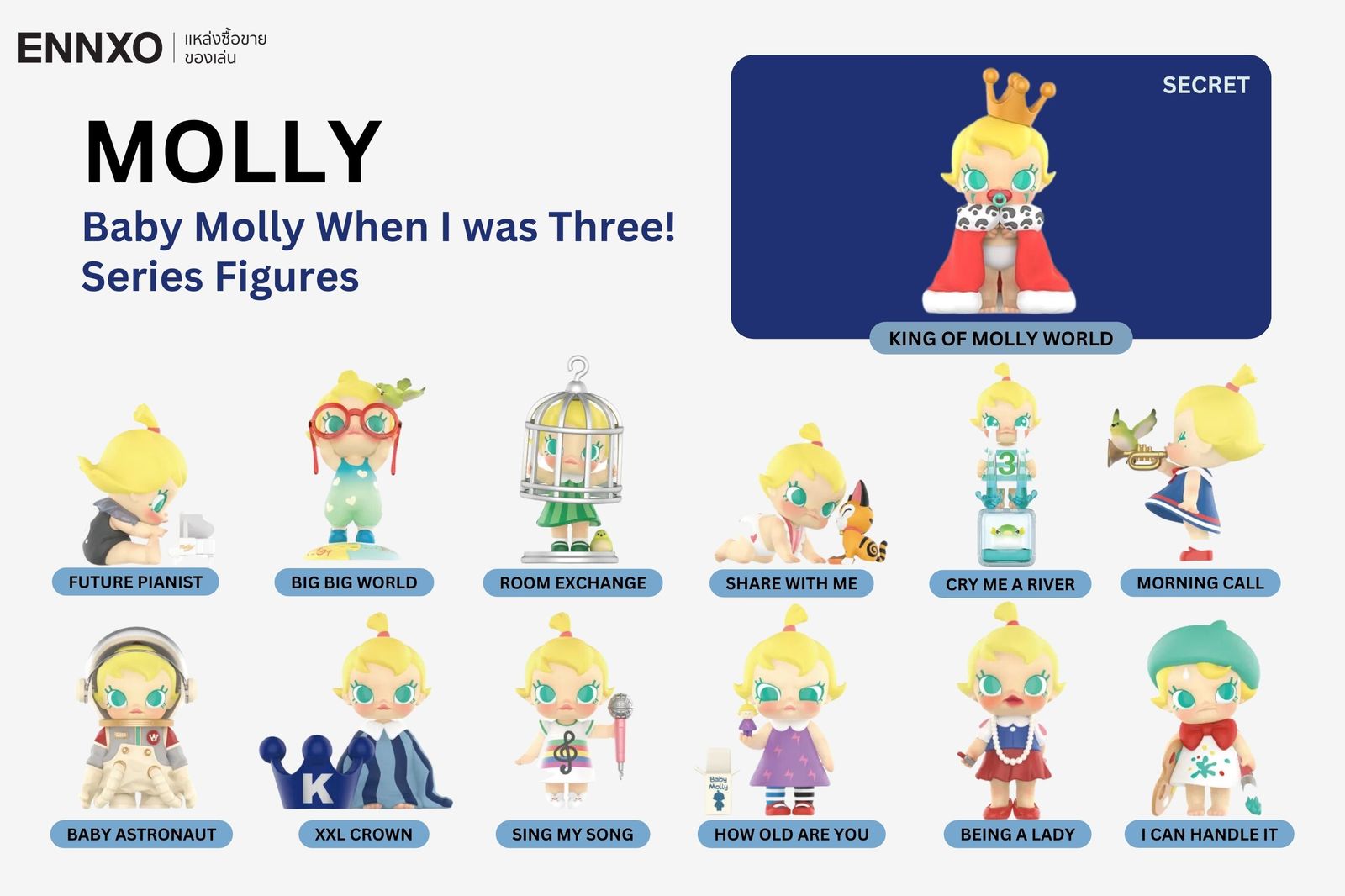 คอลเลคชั่นมอลลี่ Baby Molly When I was Three! Series Figures