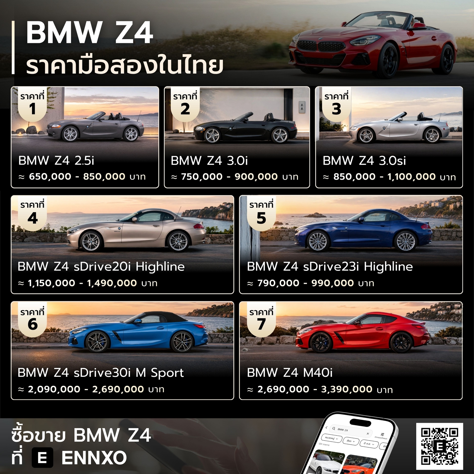 bmw z4 ราคามือสอง