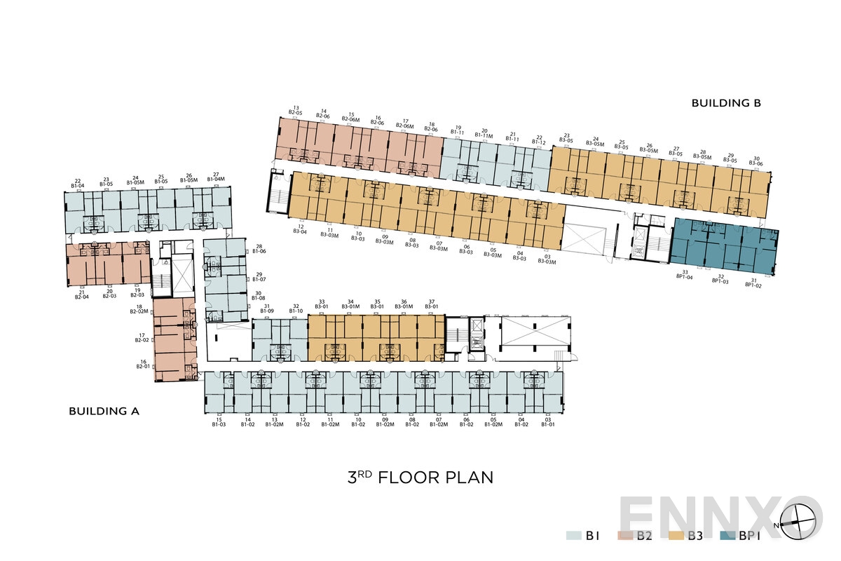แปลนชั้น 3rd Floor Plan ของโครงการ บริกซ์ตัน ระยอง