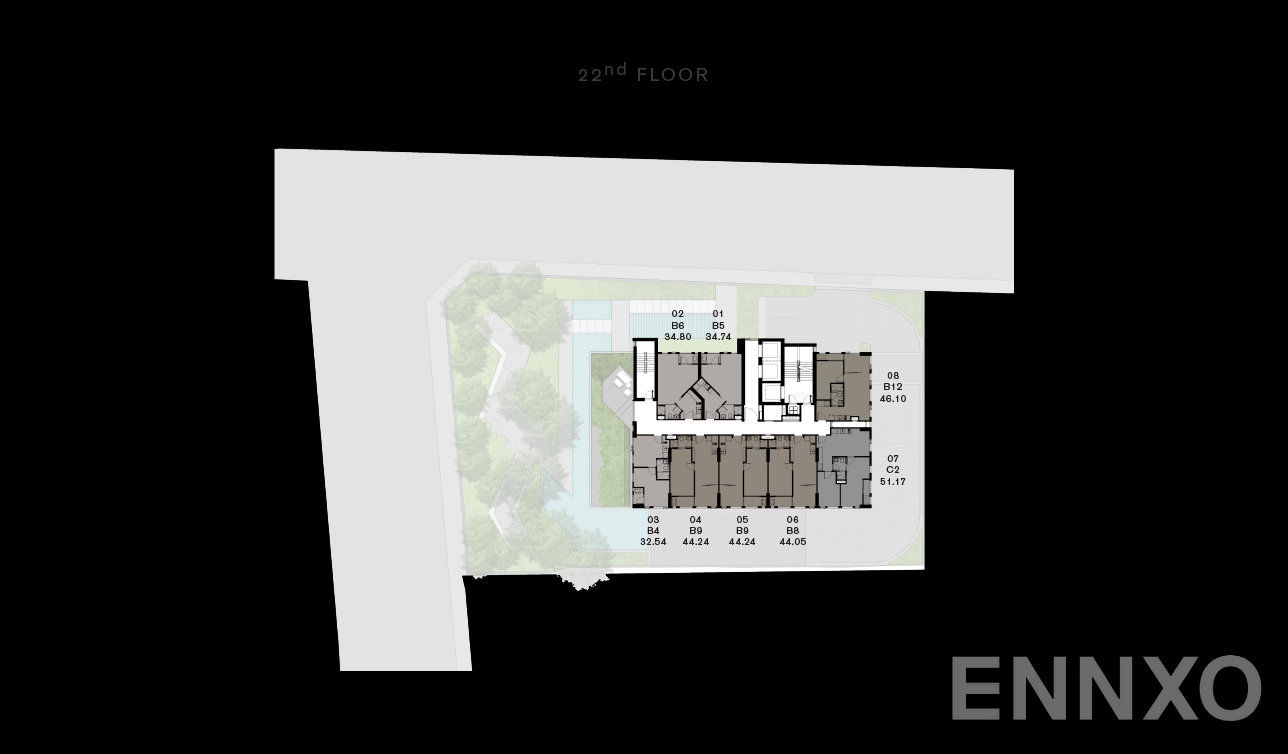 แปลนชั้น Plan 6 ของโครงการ แชปเตอร์ จุฬา-สามย่าน