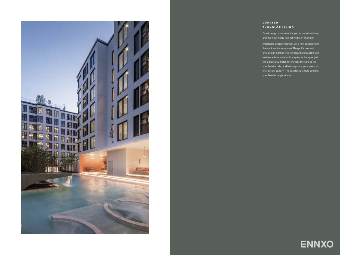 รูป โบรชัวร์ ของ โครงการ แชปเตอร์ ทองหล่อ 25 หน้า 3