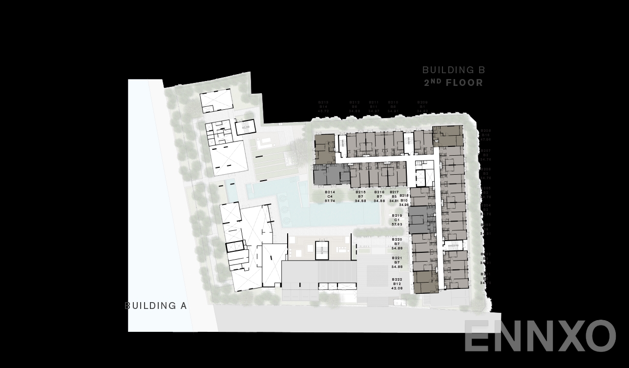 แปลนชั้น Plan 2 ของโครงการ แชปเตอร์ ทองหล่อ 25