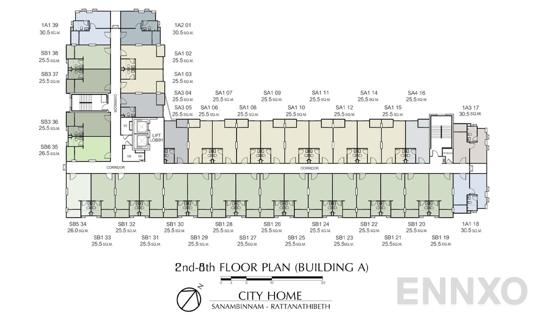 แปลนชั้น Untitled-2 ของโครงการ ซิตี้ โฮม รัตนาธิเบศร์