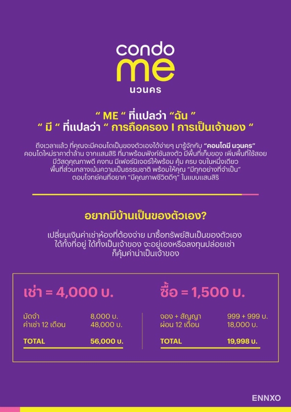 รูป ของ Condo ME Navanakorn
(คอนโด มี นวนคร) - รูปที่ 1