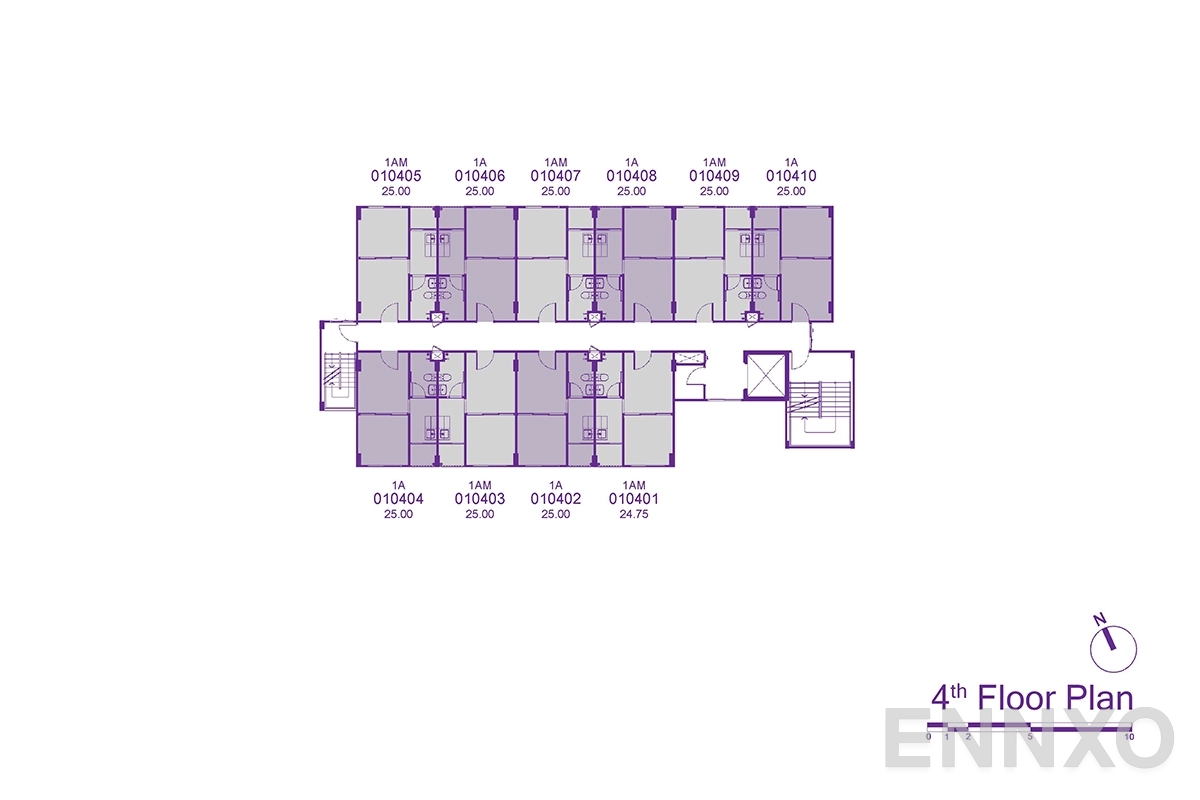 แปลนชั้น 4th Floor ของโครงการ คอนโด มี สินสาคร