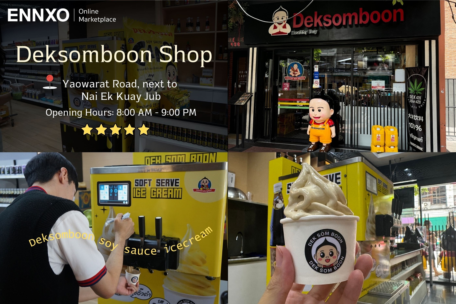 Deksomboon Shop soy sauce icecream