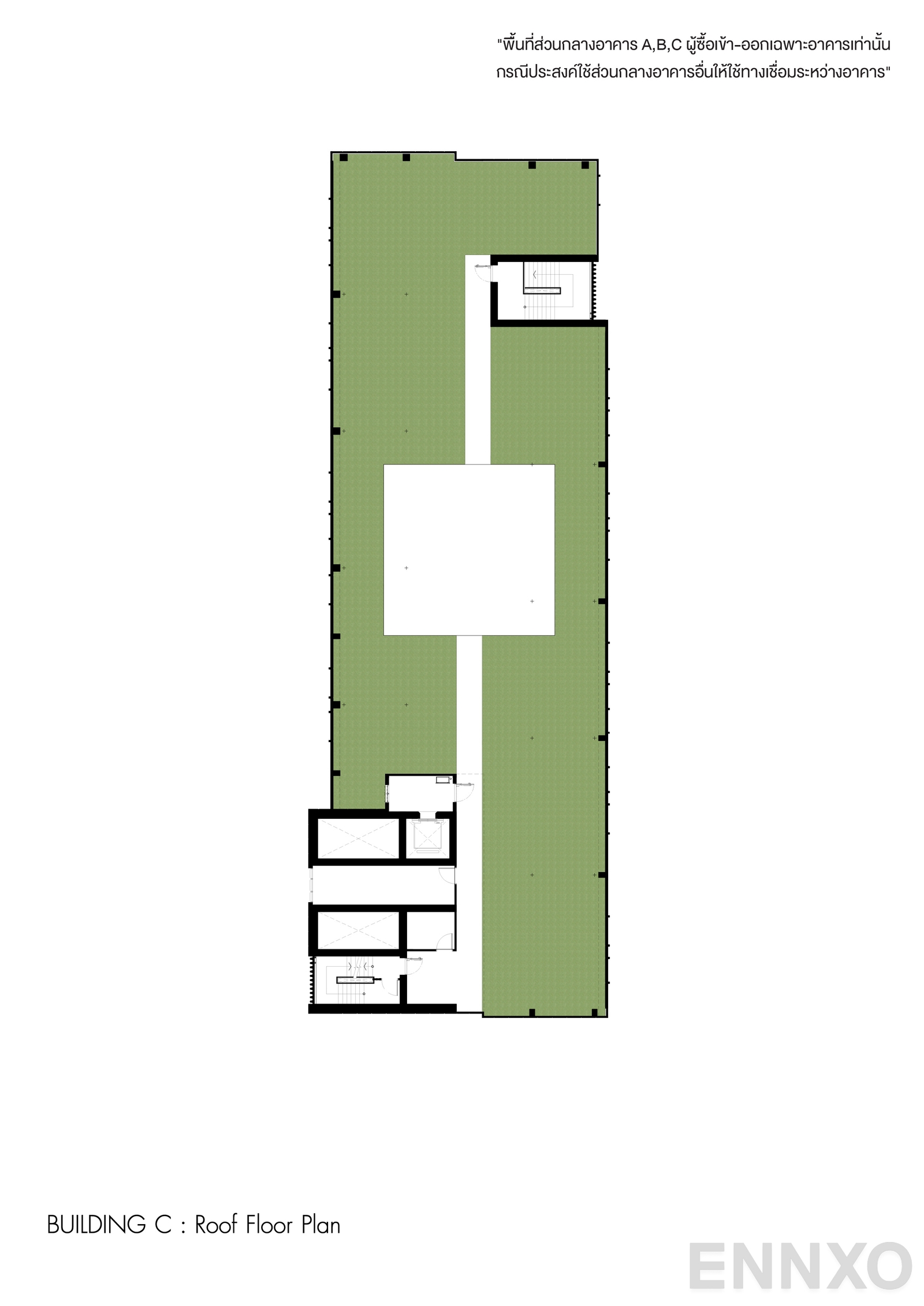 แปลนชั้น Rooftop ของโครงการ เดนิม จตุจักร