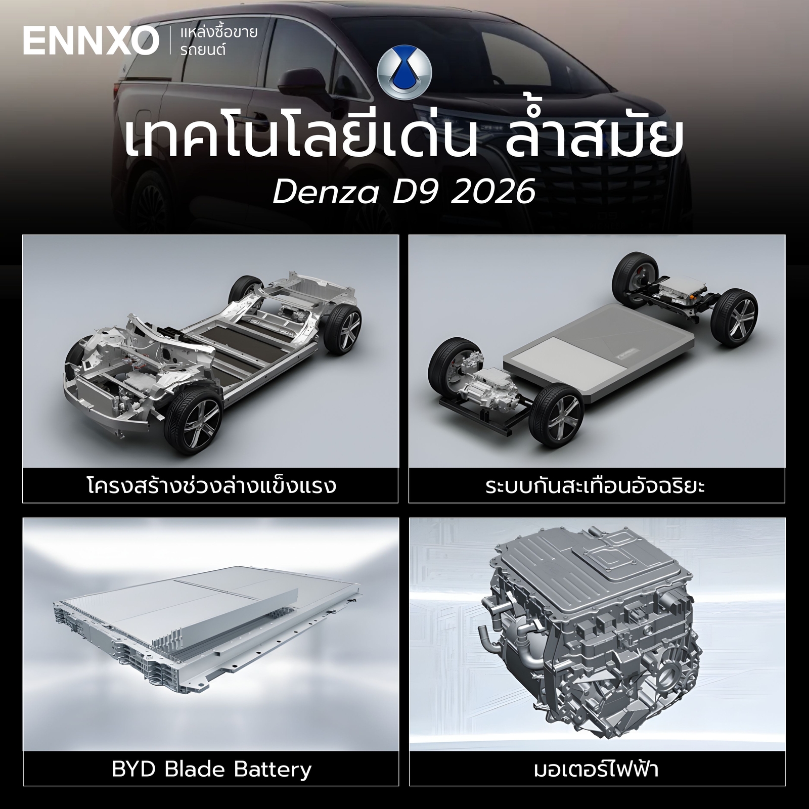 Denza D9 2026 เทคโนโลยีเด่น