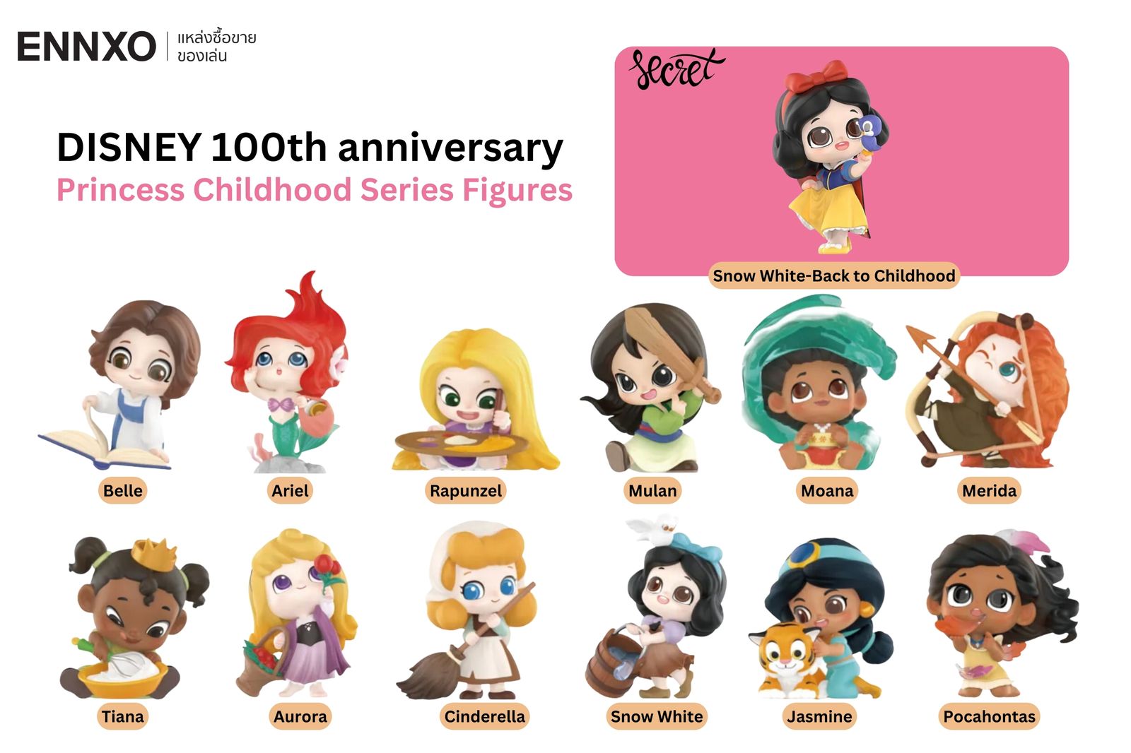 คอลเลคชั่นเจ้าหญิงดีสนีย์ใน Disney 100th anniversary ของ Pop Mart