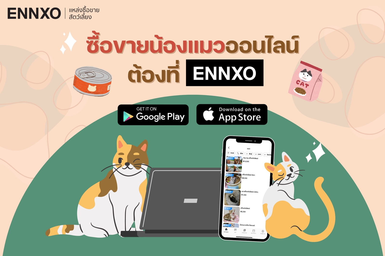 ENNXO แหล่งซื้อขายแมว ลูกแมวออนไลน์