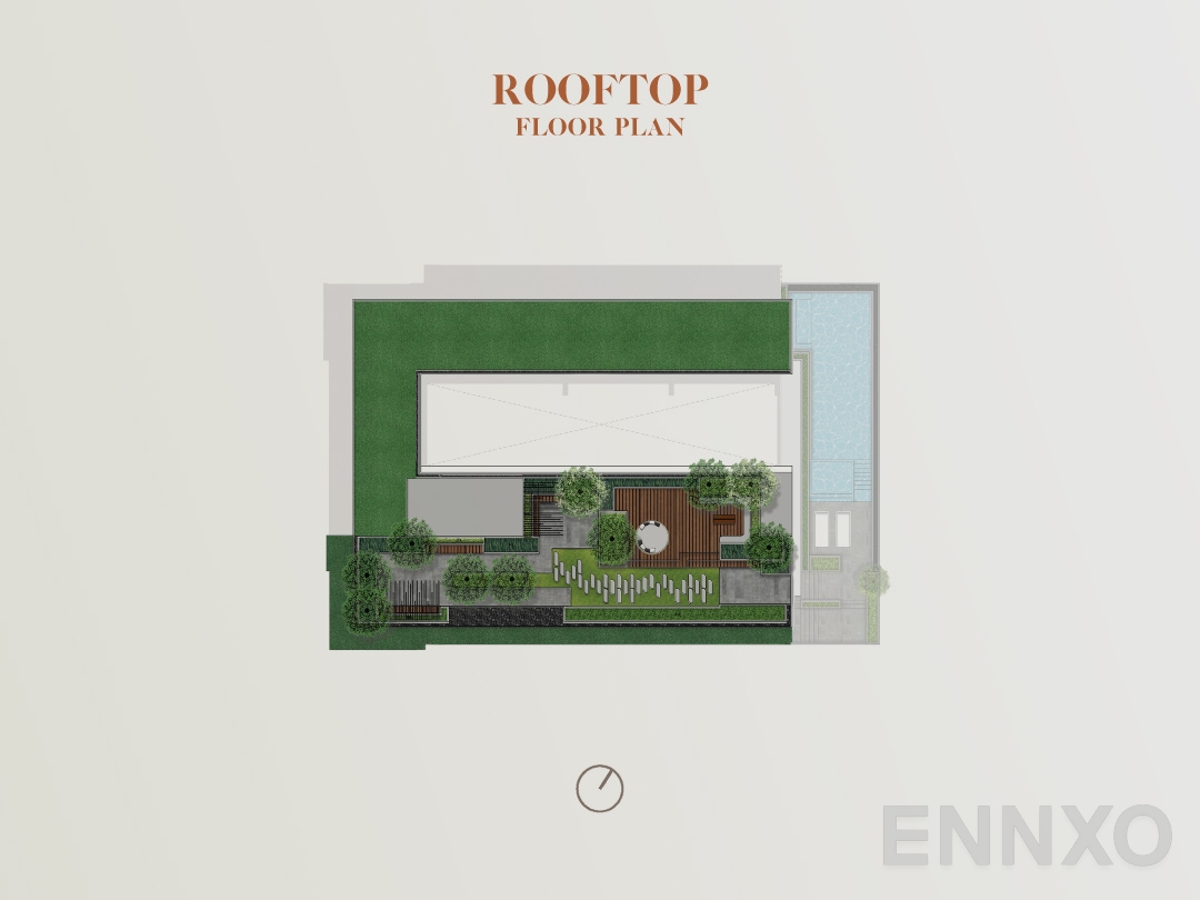 แปลนชั้น Rooftop ของโครงการ เอสคิว สุขุมวิท 101/1