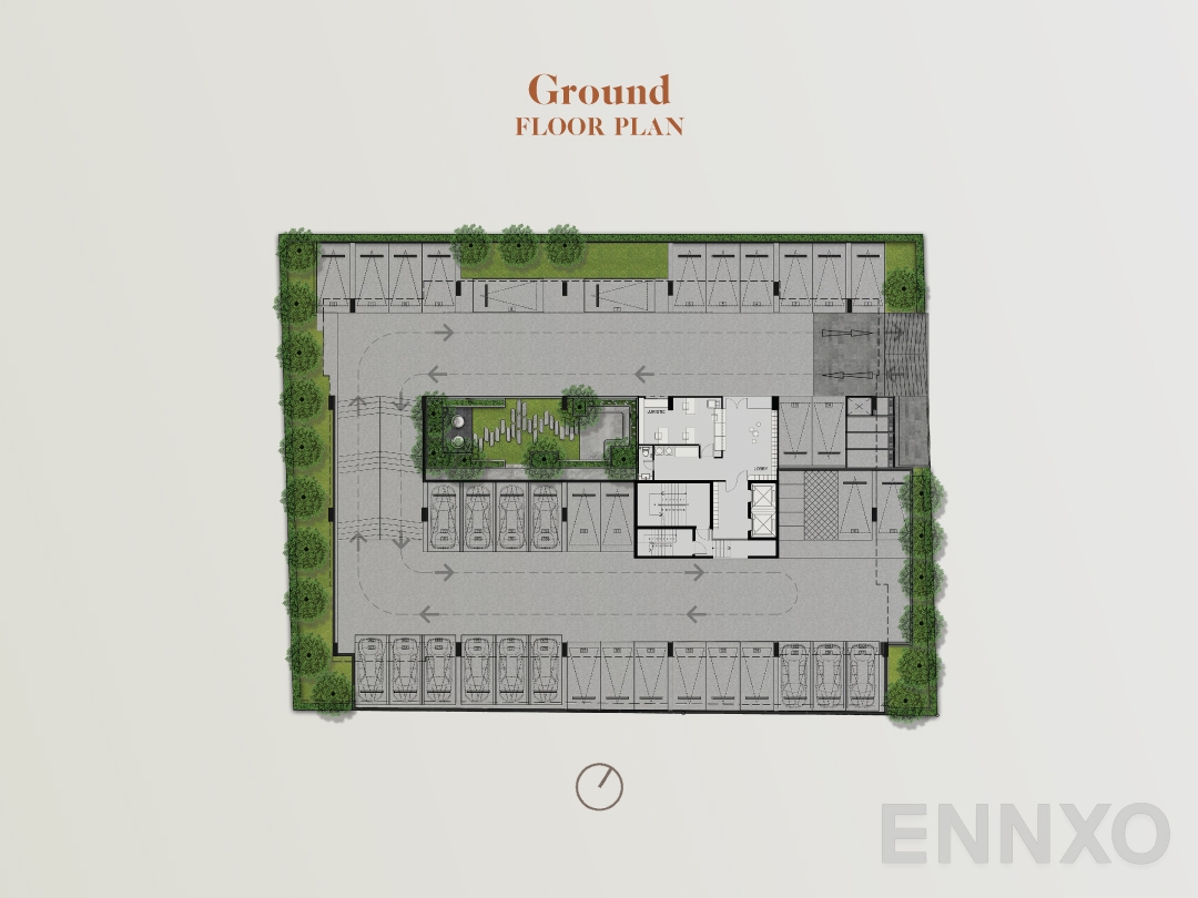 แปลนชั้น Ground Floor ของโครงการ เอสคิว สุขุมวิท 101/1