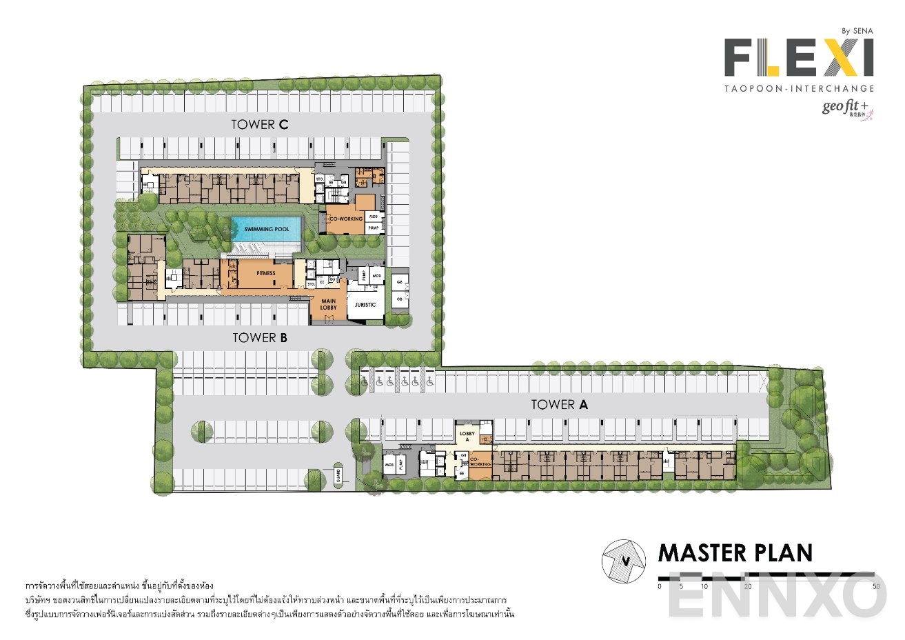แปลนชั้น Master Plan ของโครงการ เฟรช คอนโดมิเนียม