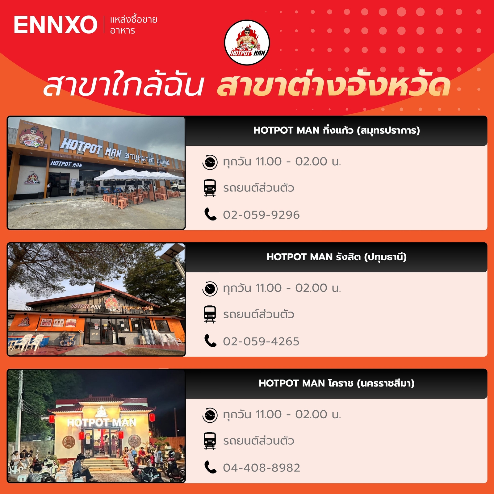 Hotpot Man ใกล้ฉัน สาขาต่างจังหวัด