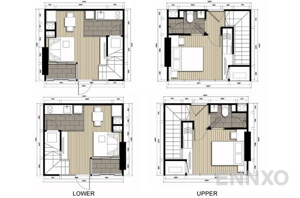 รูปแปลนห้อง Duplex ของโครงการ ไอดีโอ โมบิ สาทร