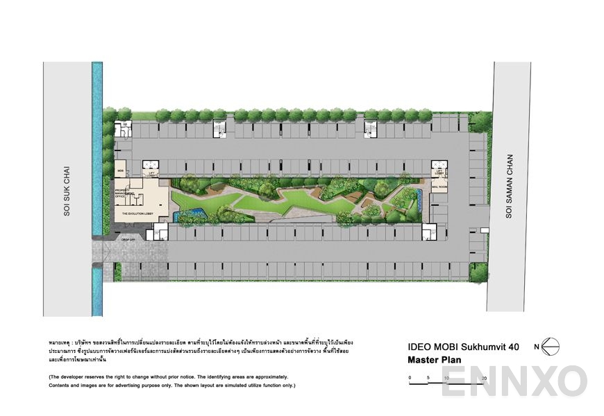 แปลนชั้น Ground floor ของโครงการ ไอดีโอ โมบิ สุขุมวิท 40