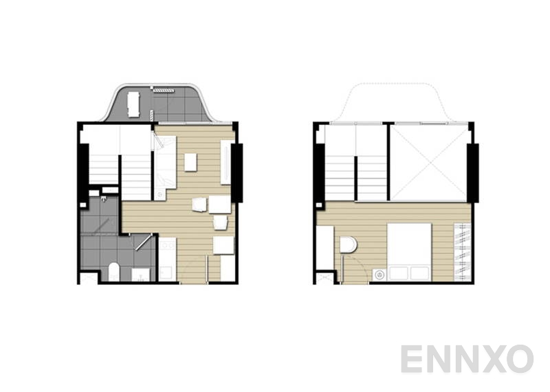 รูปแปลนห้อง Duplex ของโครงการ ไอดีโอ โมบิ สุขุมวิท อีสต์พอยท์