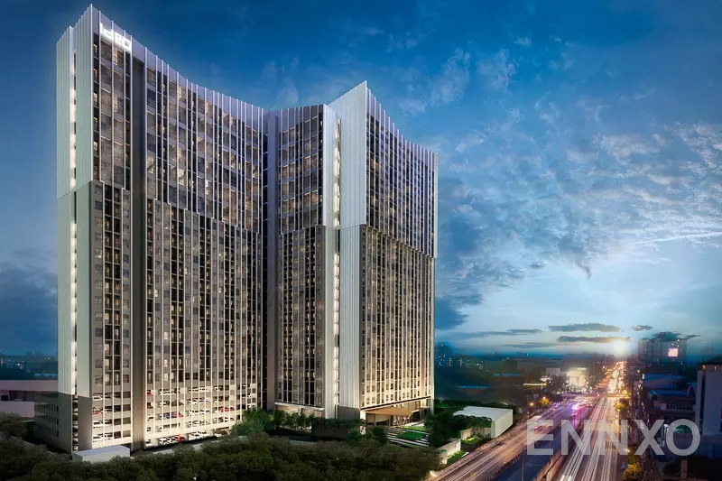 รูป ตึก ของ โครงการ ไอดีโอ พระราม 9-ตัดใหม่