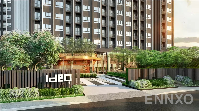 รูป ทางเข้า ของ โครงการ ไอดีโอ พระราม 9-ตัดใหม่