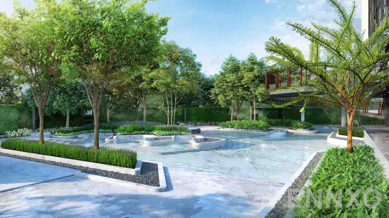 รูป สระว่ายน้ำ ของ โครงการ ไอดีโอ พระราม 9-ตัดใหม่