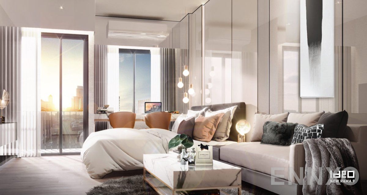 รูป ห้องนอน ของ โครงการ ไอดีโอ พระราม 9-ตัดใหม่