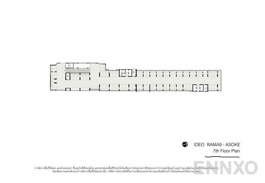 แปลนชั้น Floor 7th ของโครงการ Ideo Rama 9 - Asoke